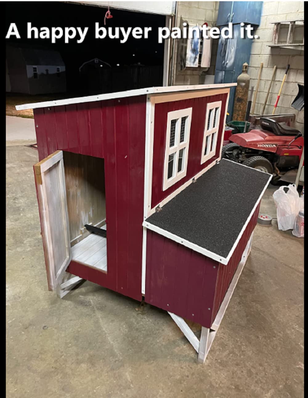 Omitree New Large Wood Chicken Coop Backyard Hen House 4-8 Chickens w 4 Nesting Box Omitree