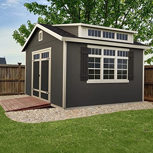 Handy Home Products Windemere 10x12 Do-it-Yourself Wooden Storage Shed with Floor Handy Home Products