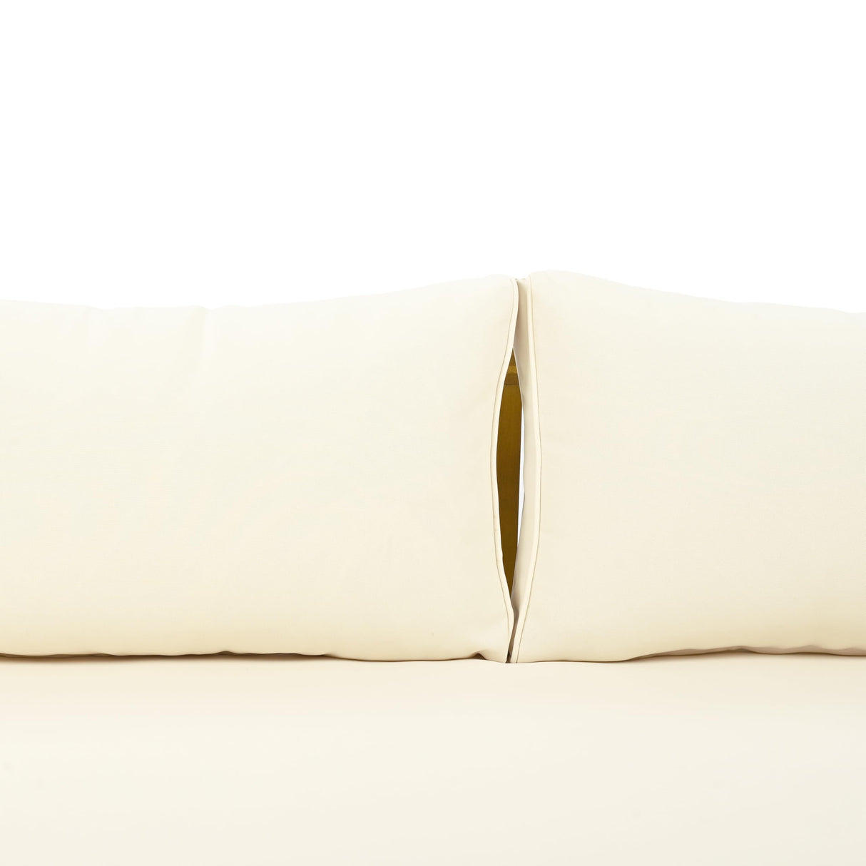 Merax 67.5" Outdoor Patio Daybed 3 Seater Sofa Bed,Acacia Wood Frame with Rattan Arm,Cushion & Pillow Merax