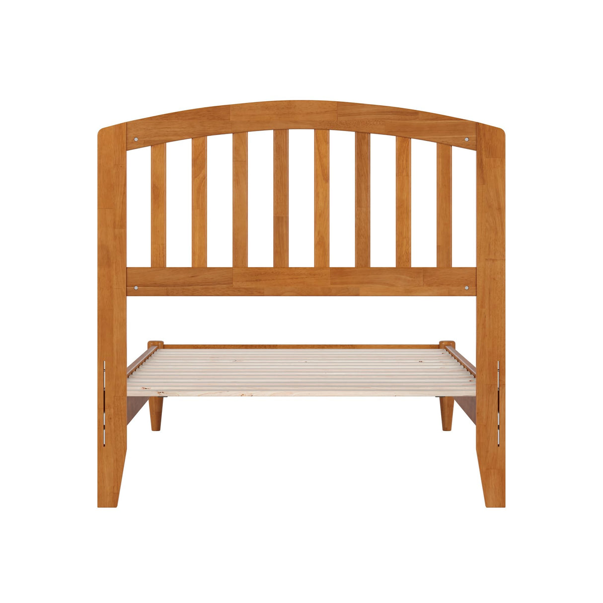 AFI, Quincy Twin XL Solid Wood Low Profile Platform Bed, Light Toffee AFI