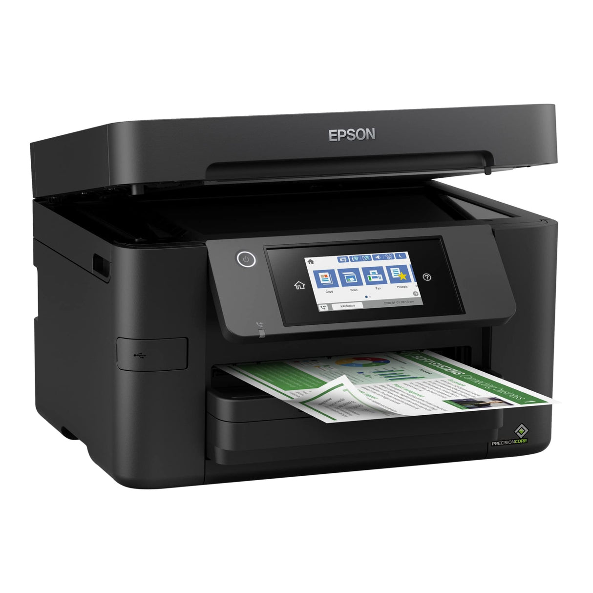 Epson WorkForce Pro WF-3820 Wireless All-in-One Printer with Auto 2-sided Printing, 35-page ADF, 250-sheet Paper Tray and 2.7" Color Touchscreen, Works with Alexa Epson