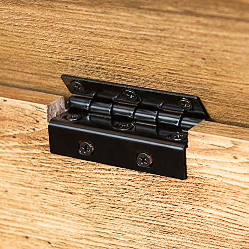 Walker Edison Julian Rustic Farmhouse Lift Top Entry Bench with Bottom Rack, 48 Inch, Barnwood Walker Edison