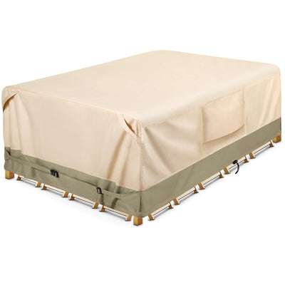 COSFLY Waterproof Patio Furniture Set Covers Durable, Outdoor Table and Chair Covers Rectangular Large - Fits up to 108L x 82W x 28H inches