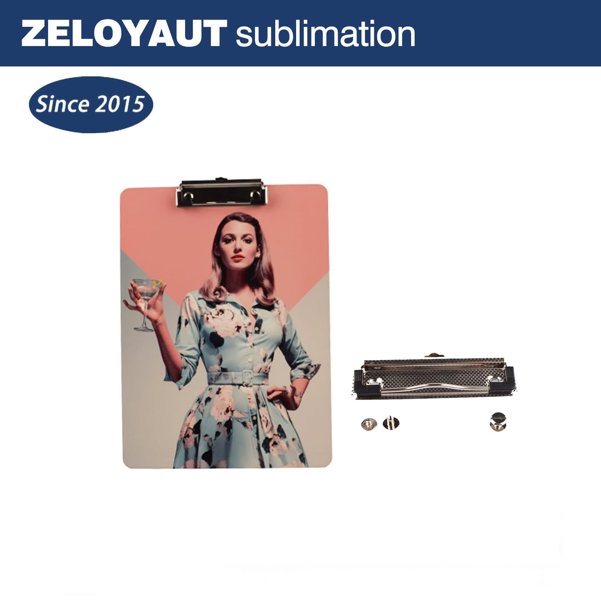 2pcs PU Clipboards, Sublimation Clipboards Office whiteboard Low Profile Folder Standard A4 Letter Size for use in Offices and classrooms Zeloyaut