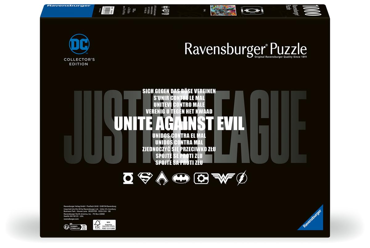 Ravensburger DC Collector's Edition - Cyborg 1000 Piece Jigsaw Puzzle | Unique Softclick Technology | Dynamic Artwork | Perfect for DC Fans Ravensburger