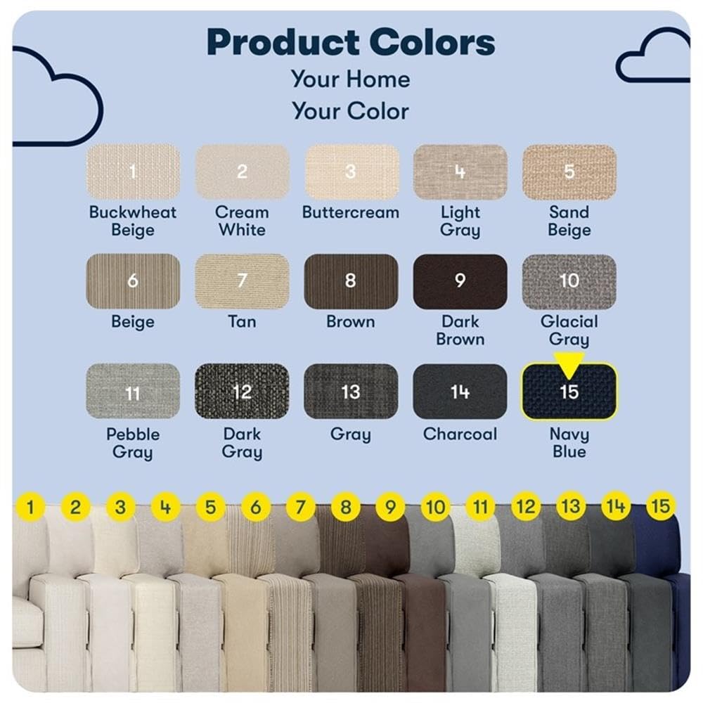 Pemberly Row 73" Track Arm Sofa with Removable Covers Navy Blue Pemberly Row