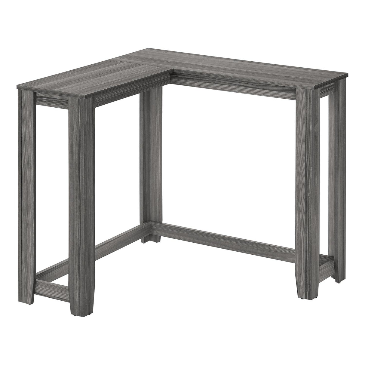 Monarch Specialties 3658 Accent Table, Console, Entryway, Narrow, Corner, Living Room, Bedroom, Laminate, Grey, Contemporary, Modern Table-36, 35.5" L x 35.5" W x 32" H Monarch Specialties