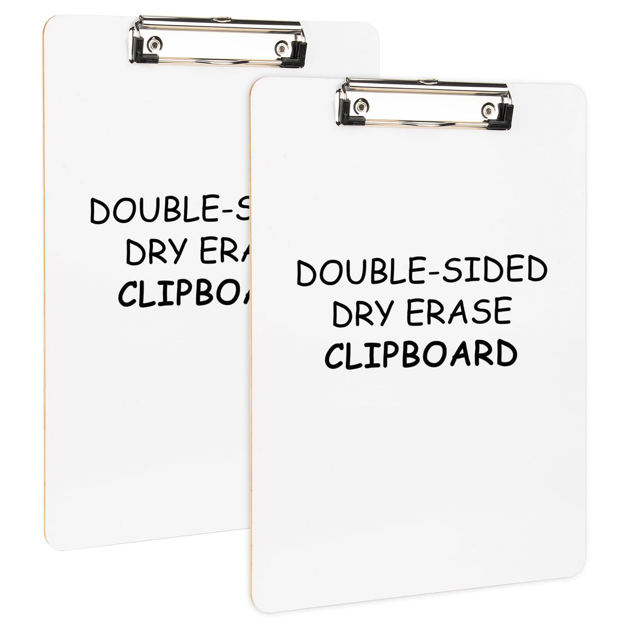 Macroclo Dry Erase Clipboard 2 Pack, Hardboard Clip Board 8.5x11 for Classroom, Students, Kid, A4 Clipboards Size 9" x 12.5",Double-Sided White Board, with Low Profile Clip, Office & School Supply. Macroclo