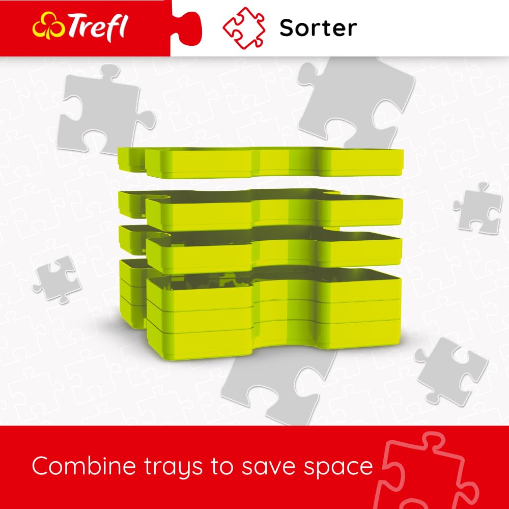 Trefl Puzzle sorter, Sorting Trays aid Allows Safe Storage and Transport of Puzzle containers Trefl