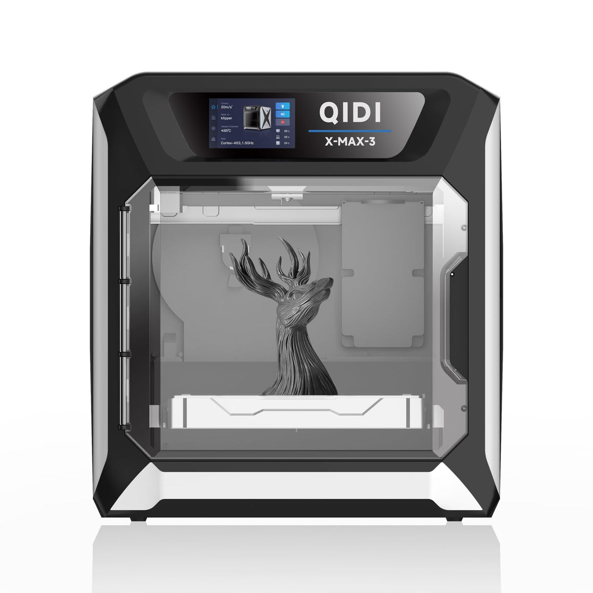 QIDI MAX3 3D Printer, Max 600mm/s High-Speed FDM Printer, Large Printing Size 12.8×12.8×12.4", Core XY All-Metal Structure, Direct Drive Extruder, Auto Leveling, 65℃ Chamber Heat R QIDI TECHNOLOGY