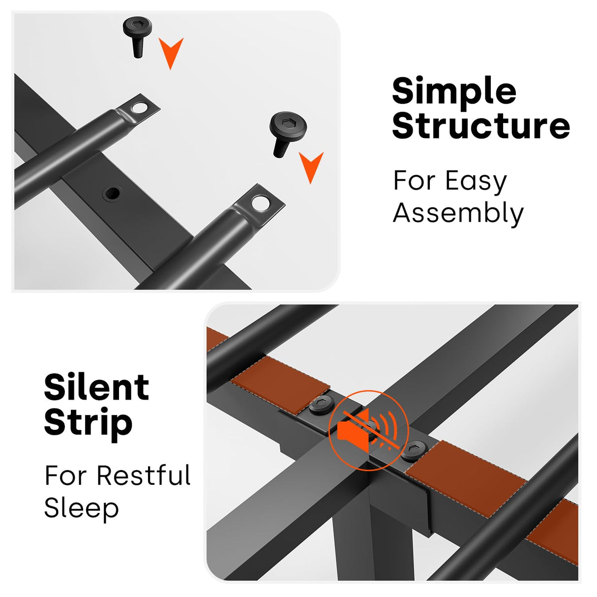 Incyneva Farmhouse Queen Bed Frame with Bookcase Storage Headboard, Charging Station, LED Light and 2 Storage Drawers, Noise Free, No Box Spring Needed, Brown Incyneva