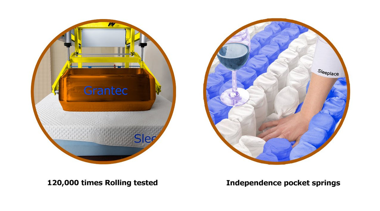 Olee Sleep Queen Mattress, 10 Inch Support Cloud Hybrid Mattress, Gel Infused Memory Foam, Pocket Spring for Support and Pressure Relief, CertiPUR-US Certified, Bed-in-a-Box, Soft, Queen Size Olee Sleep