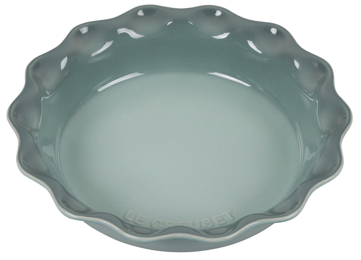 Le Creuset Stoneware Pie Dish, 9", Sea Salt Le Creuset
