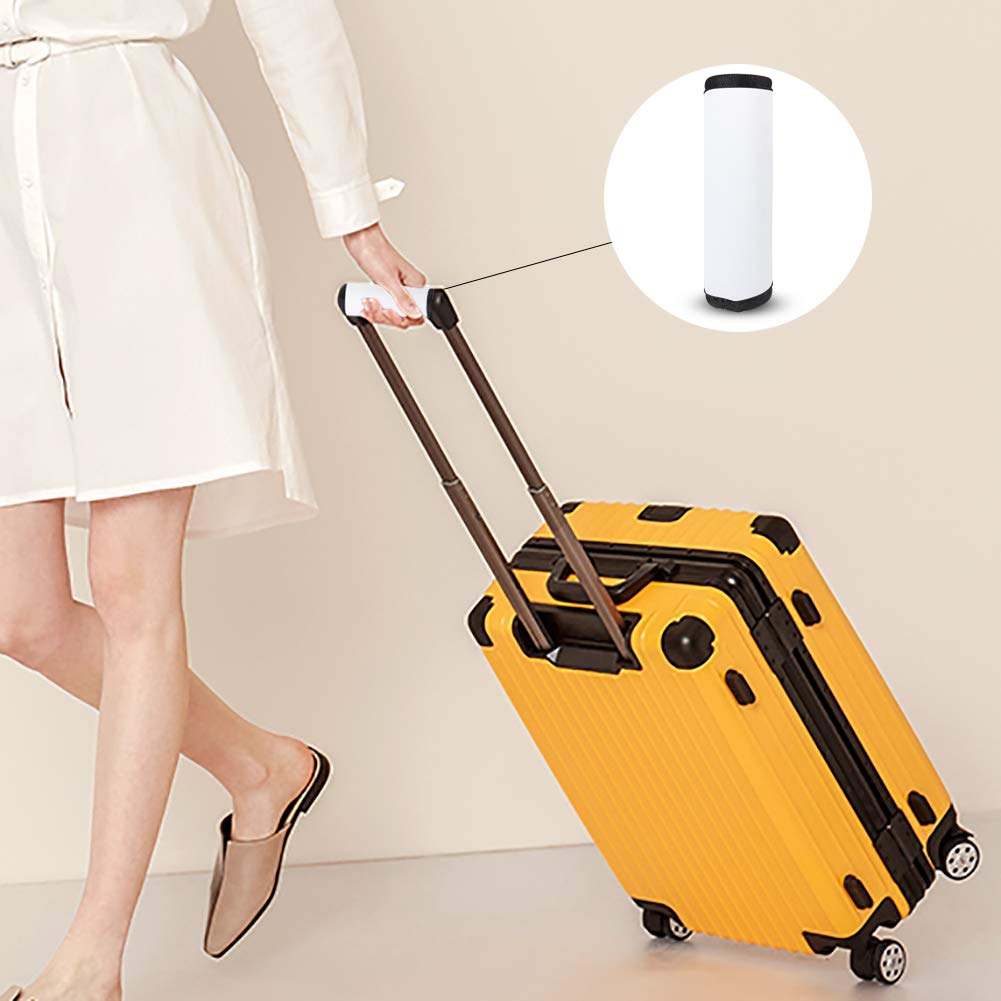 4 Pcs Sublimation Blanks Anti-Slip Luggage Handle Grips Wraps Neoprene Comfort Luggage Identifier for Travel Bag Luggage Suitcase WACAR