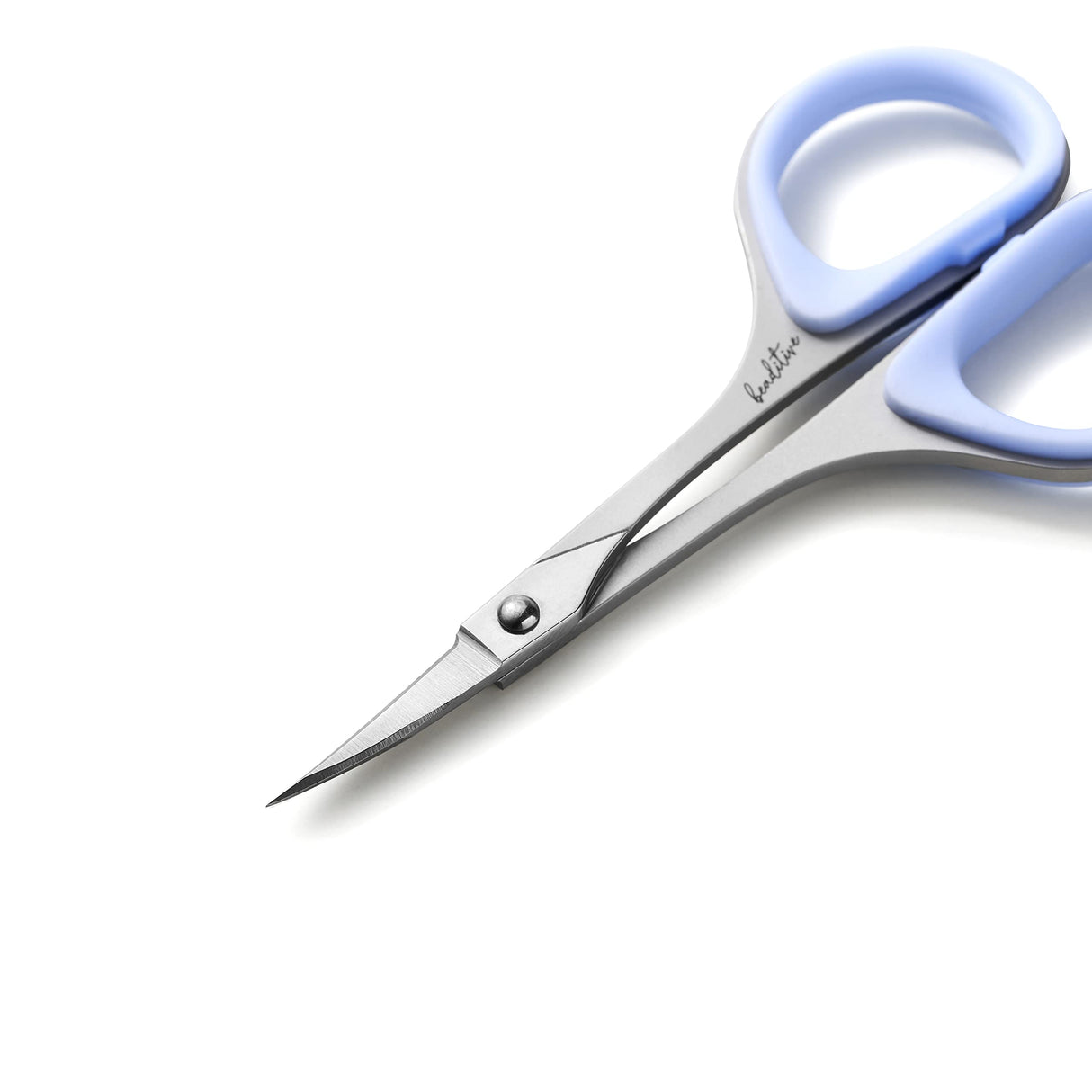 Beaditive Sewing and Embroidery Scissors Set (2 pcs) Curved and Straight, Sharp, Stainless-Steel Design | Precision Tips, Ergonomic Rubber Handle Grip | Small, Compact DIY Use (Extra Sharp) Beaditive