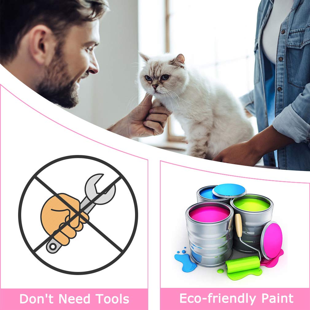 Cat Cage Cat Crate Kennel Cat Playpen with Free Hammock Perching Shelves 3 Cat Bed 3 Front Doors 2 Ramp Ladders,67 inches BestPet