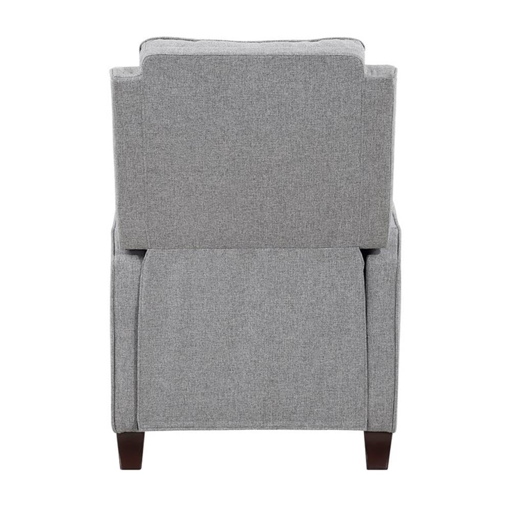 Lexicon Loveland Upholstered Fabric Push Back Recliner in Gray Lexicon