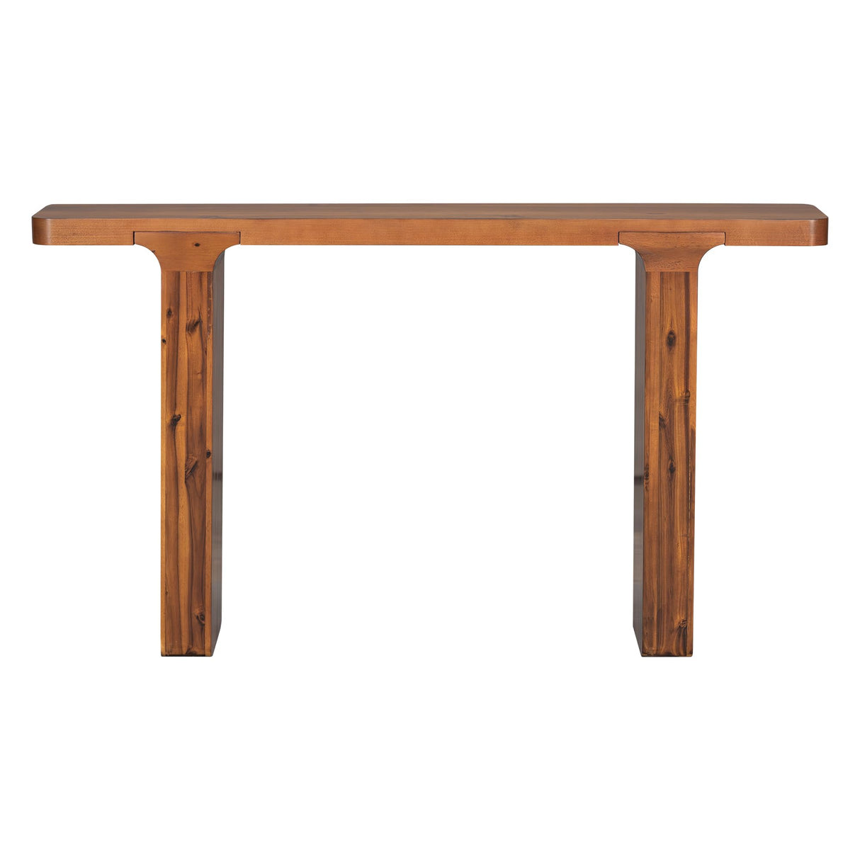 SOFTSEA 60 inch Long Console Table, Rustic Entryway Table for Hallway Living Room Foyer Corridor, Natural SOFTSEA