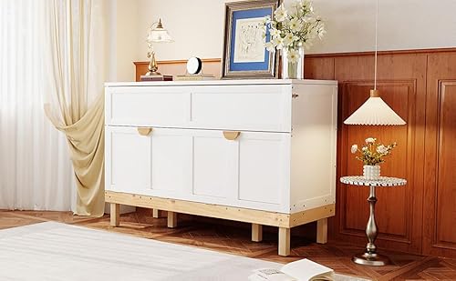 Ball & Cast Murphy Bed Cabinet Queen Size,Wood Wall Hideaway Platform Bed Chest with Built-in Charging Station and Desktop,Can Be Used As Cabinets,Space-Saving,for,Dorm,Apartment,Studio,Office,White Ball & Cast