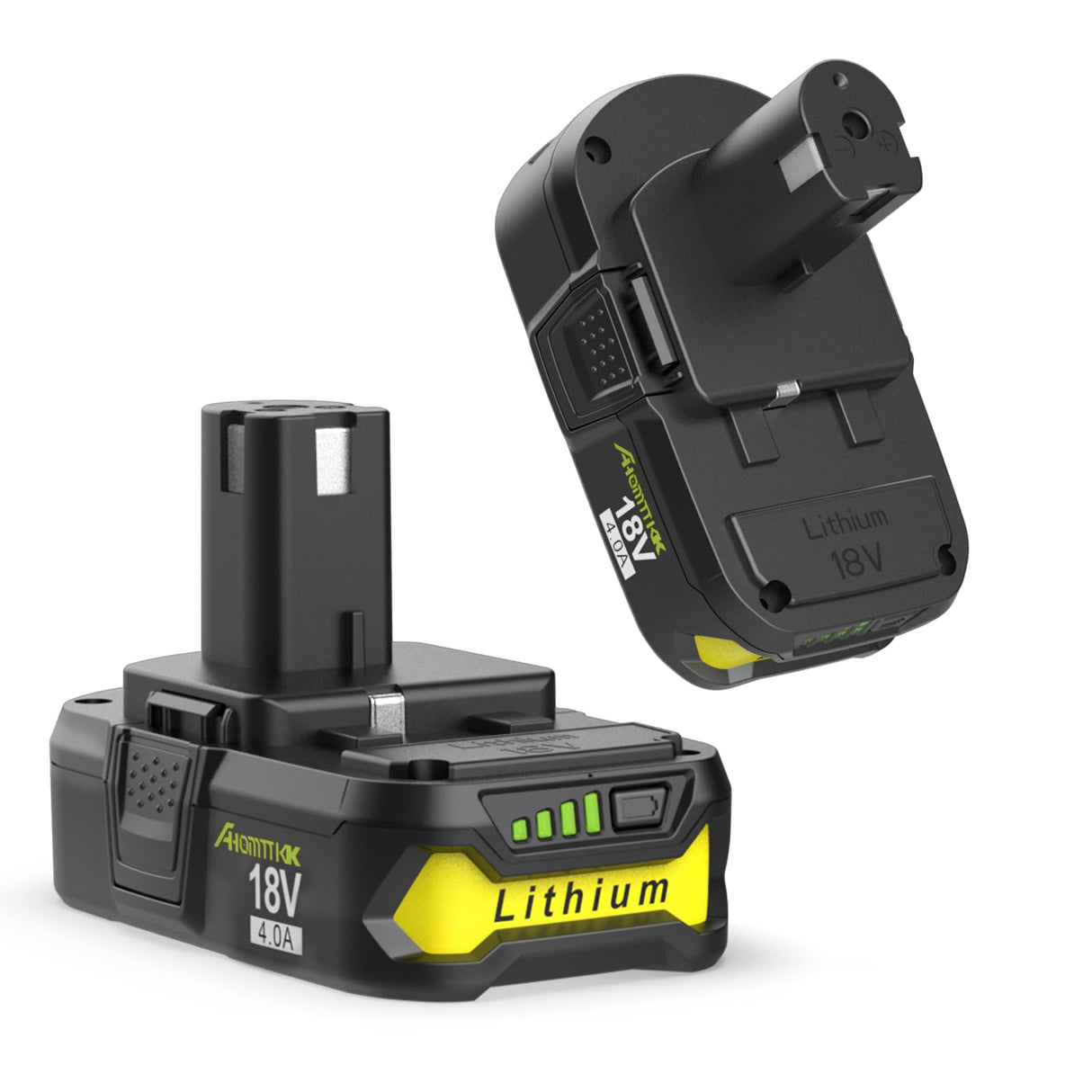 Ahomtikk 2Packs P103 18V Lithium Battery Replacement for Ryobi Battery 18V ONE+ Battery 4.0Ah P102 P108 P105 P107 P109 P104 Compatible with Ryobi 18V Battery Ahomtikk
