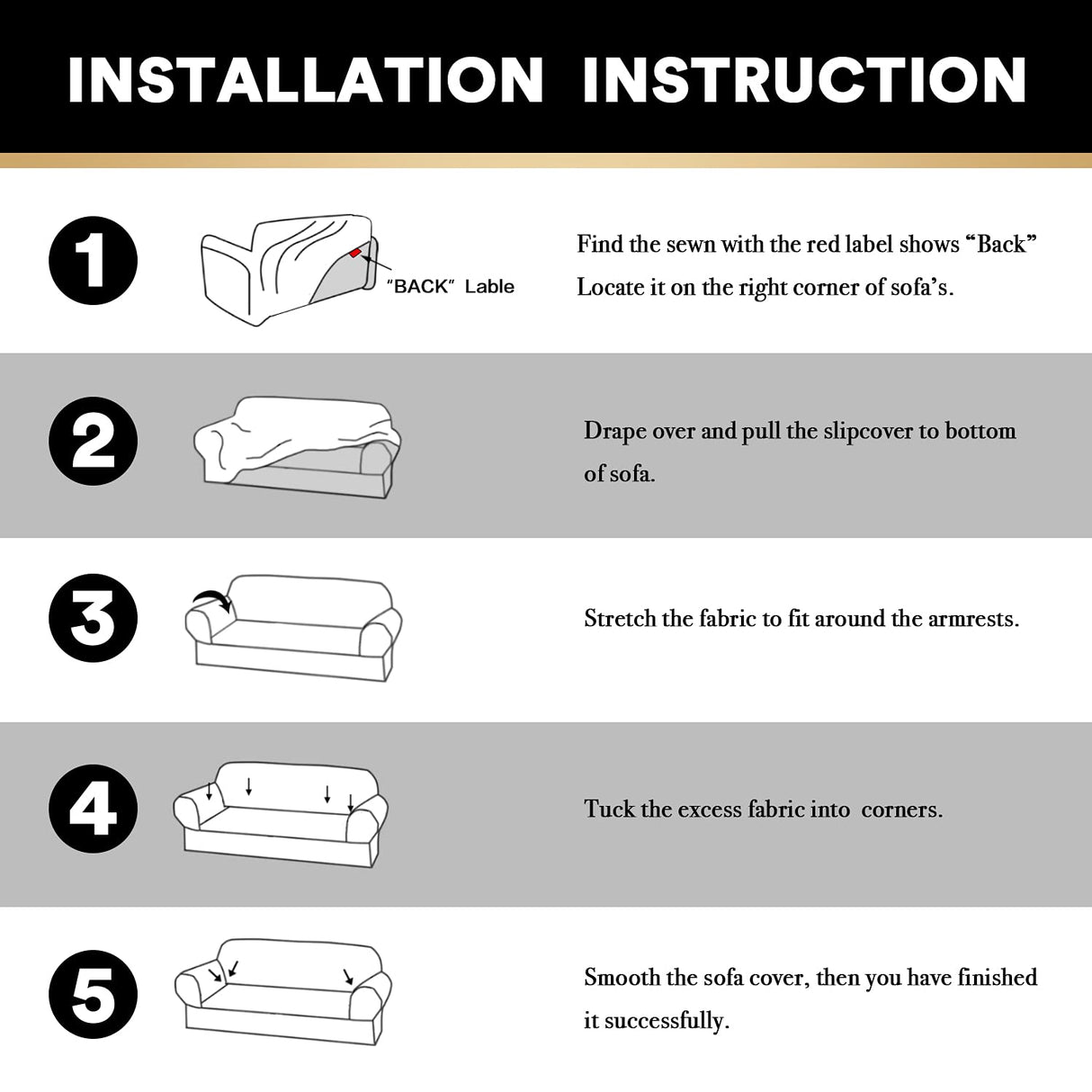 PrinceDeco Stretch Loveseat Sofa Cover Slipcover Couch Cover for 2 Cushion Sofa Washable Sofa Cover for Pets Friendly Furniture Protector Covers with Non Slip Bottom(Loveseat, Ivory) PrinceDeco