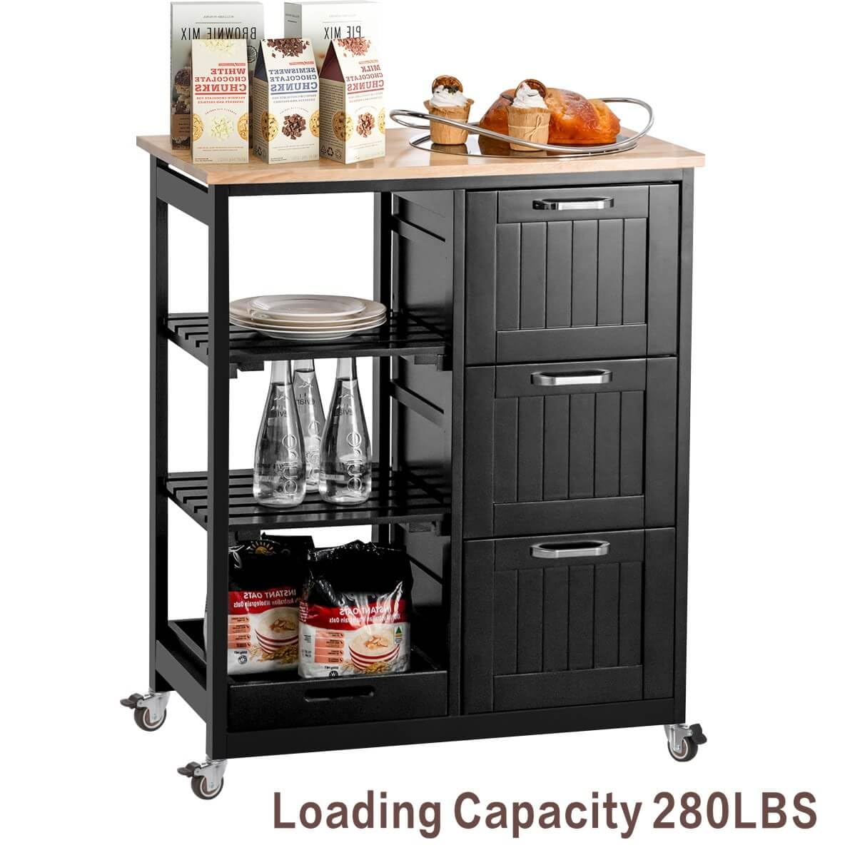 JGJC 2 inch Stem Rubber Caster Wheels, Swivel Casters Set of 4 with Brake, Ball Bearings Castor Wheels for Furniture with Sockets, 5/16" x 1-1/2" Grip Neck Stem Locking Casters for Furniture Legs JGJC