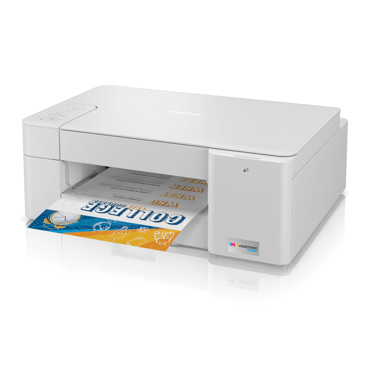 Brother MFC-J1215W INKvestment -Tank Wireless Multi-Function Color Inkjet Printer with Up to 1-Year in Box Brother