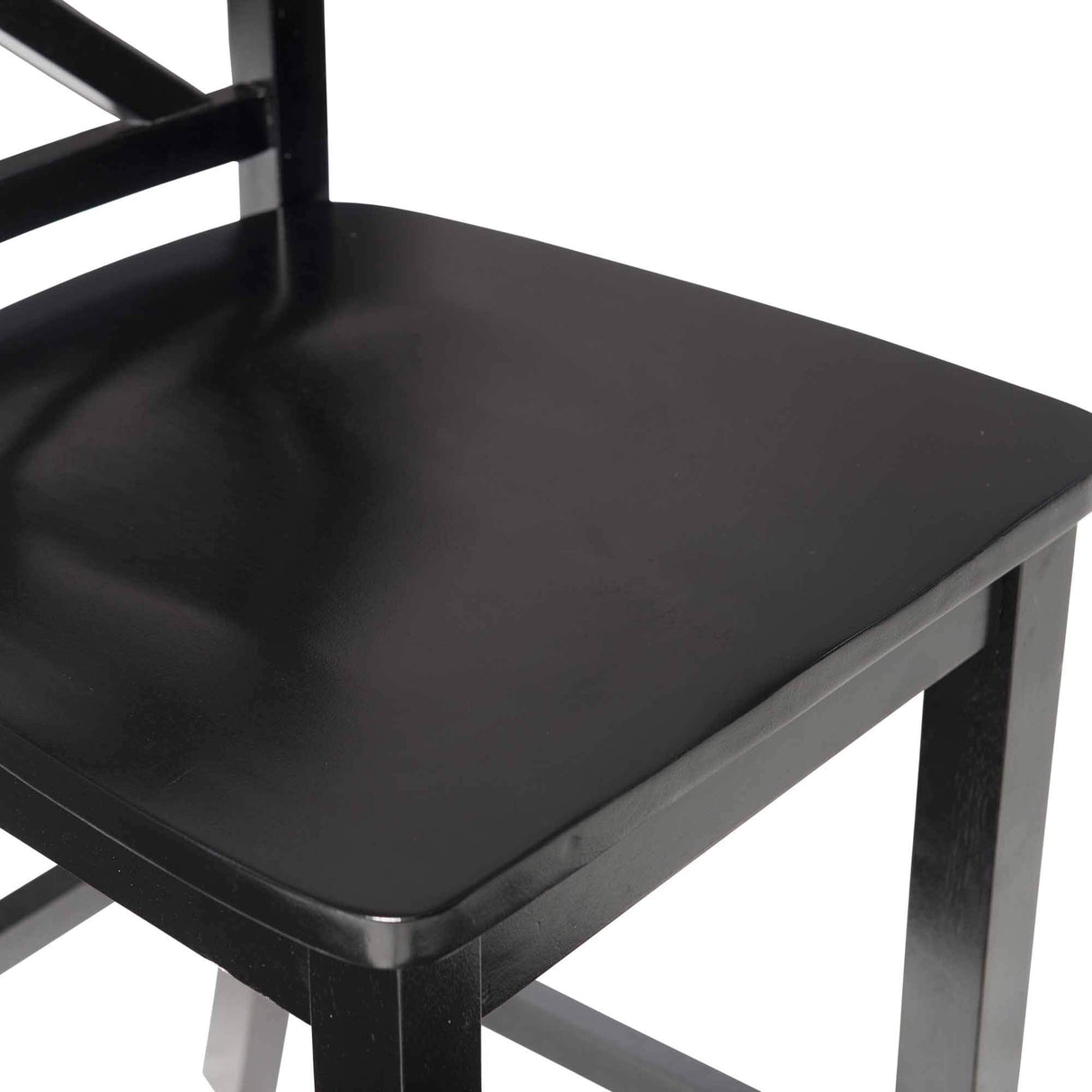 Linon Home Dcor Black X Back Counter Stool, 16" W x 17.91" D x 37.01" H Linon