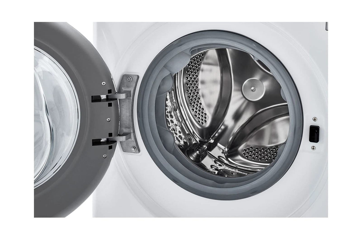 LG WM3555HWA 24 Inch Smart All In One Washer/Dryer with 2.3 cu. ft. Capacity, Wi-Fi Enabled, 14 Wash Cycles, 1400 RPM, Ventless, NeveRust Stainless Steel Drum, Quiet Operation, TrueBalance, Sensor Dry in White LG