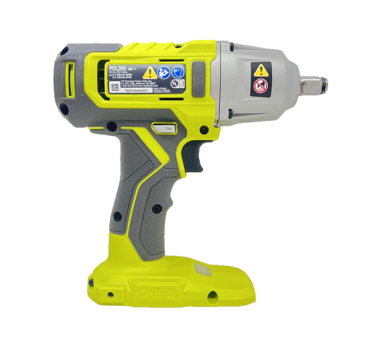 Ryobi PCL265 18V ONE+ Cordless 1/2 in. Impact Wrench (Tool ONLY- Battery and Charger NOT Included) Techtronics