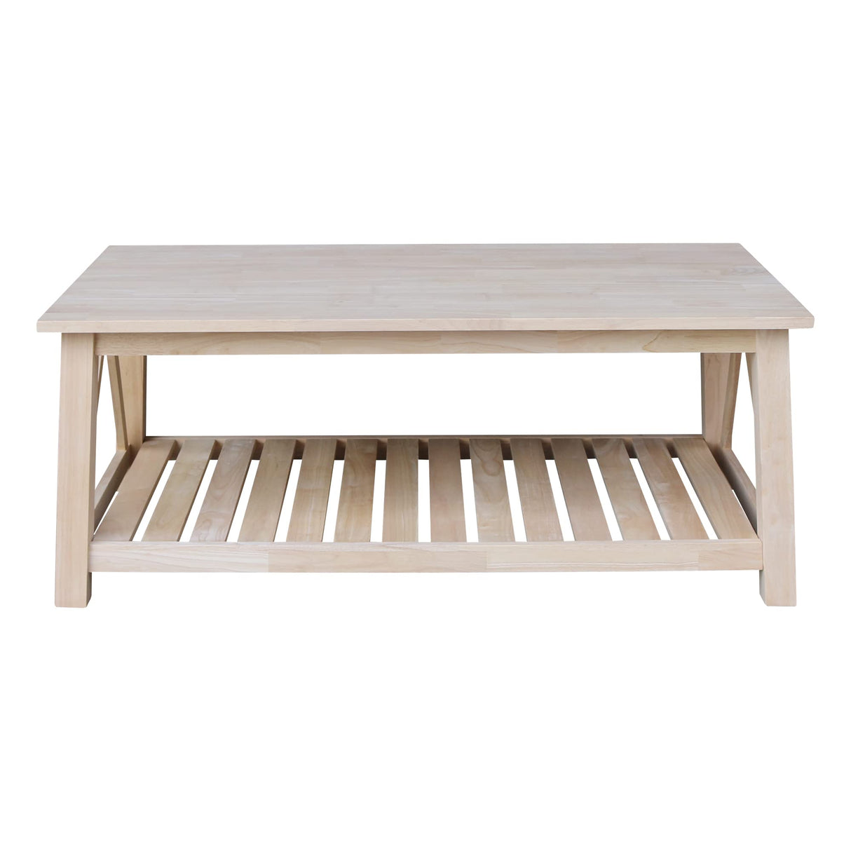 IC International Concepts Coffee Table, Unfinished IC International Concepts