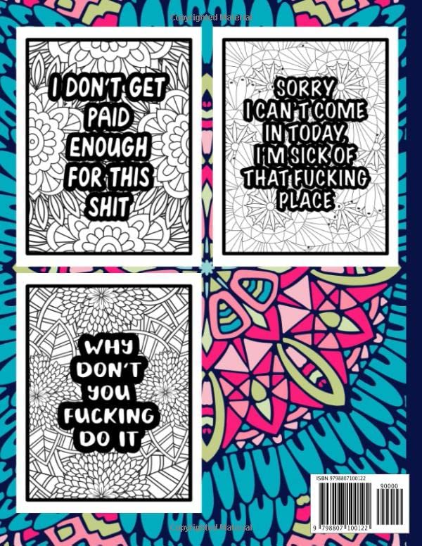 Things I Want To Say At Work But Can't: Swear Word Coloring Book For Adults WoodArtSupply