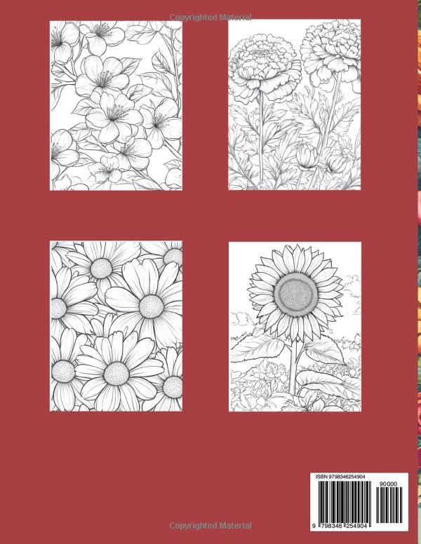 Floral Coloring Book Majosta