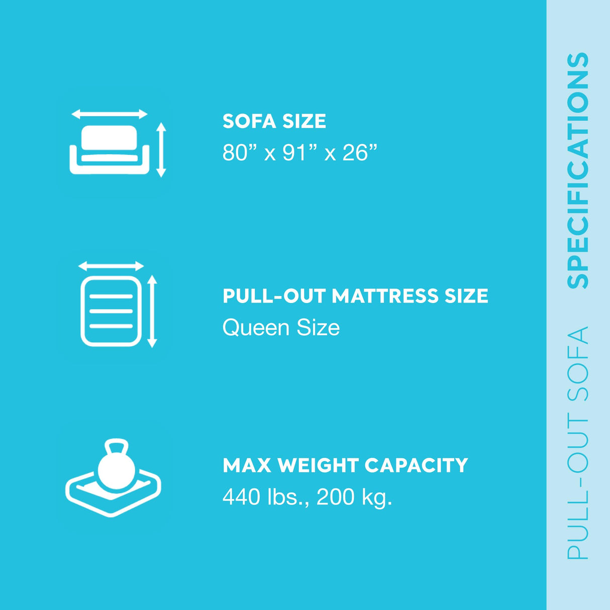 Intex 66552EP Inflatable Pull-Out Sofa: Built-in Cupholder – Velvety Surface – 2-in-1 Valve – Folds Compactly – 46" x 88" x 26" Intex