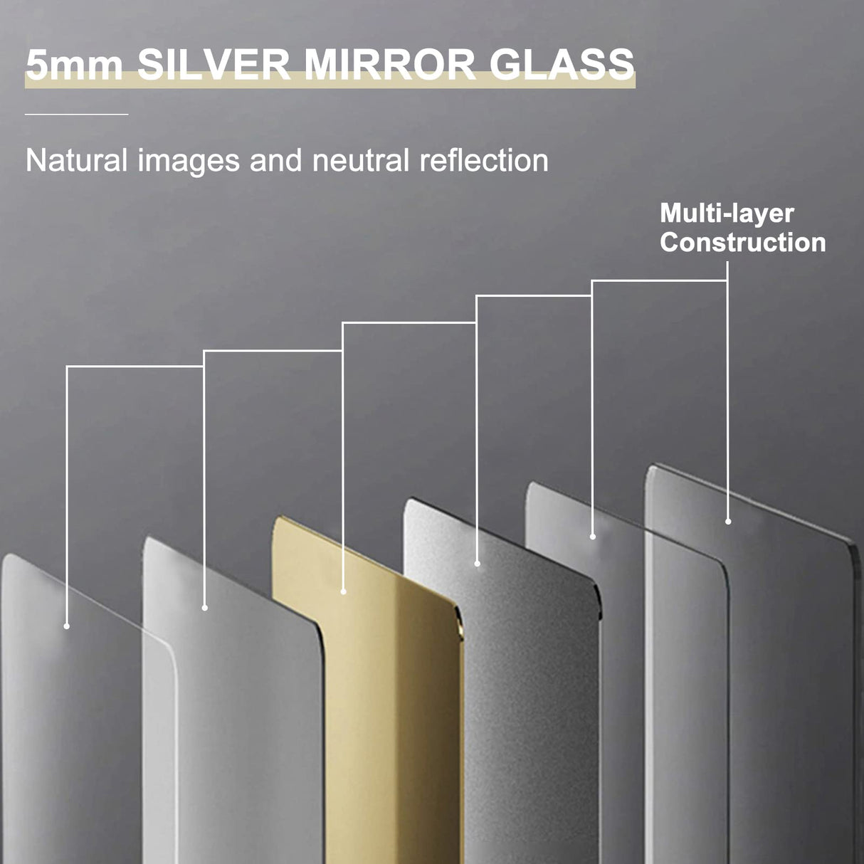 YOSHOOT Rustic Wooden Framed Wall Mirror, Natural Wood Bathroom Vanity Mirror for Farmhouse Decor, Vertical or Horizontal Hanging YOSHOOT