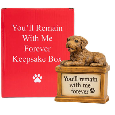 iHeartDogs Dog Memorial Keepsake Box – Pet Loss Sympathy Gift - This Urn for Ashes Feeds 5 Shelter Dogs in Honor of Your Beloved Pup