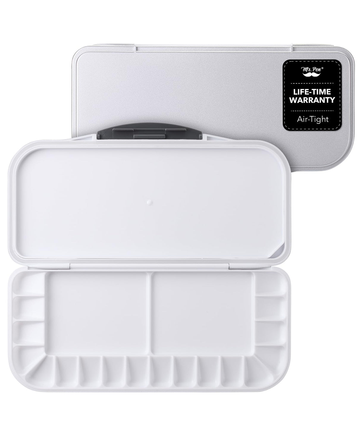 Mr. Pen- Airtight Watercolor Palette with Lid, 1 Pack, 18 Wells and 2 Mixing Areas, Watercolor Palette, Paint Pallet with Lid, Empty Watercolor Palette, Paint Palette, Folding Paint Tray Mr. Pen