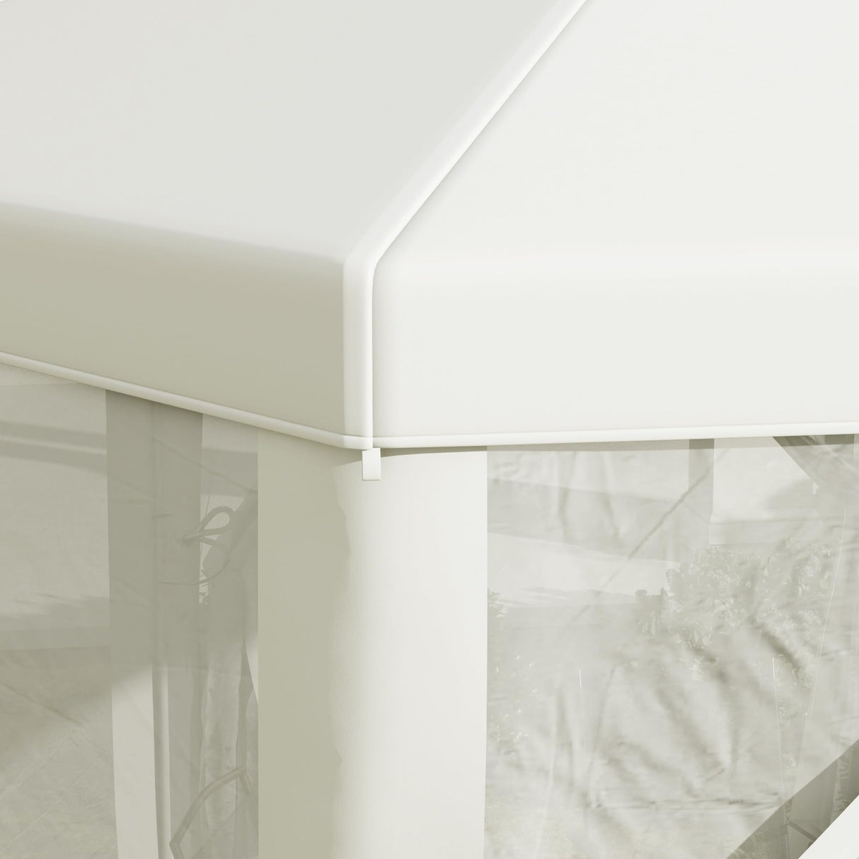 Outsunny 13' x 11' Canopy Tent, Sun Shelter with Protective Mesh Screen Walls, Hexagon Outdoor Tent for Parties, Cream White Outsunny