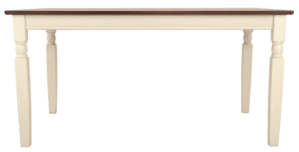 Signature Design by Ashley Whitesburg Cottage Dining Table, Seats up to 6, Brown & Antique White Signature Design by Ashley