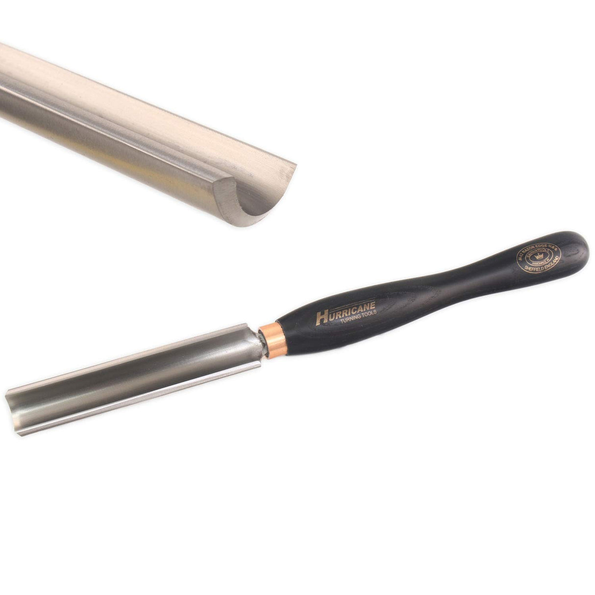 Hurricane Turning Tools, HTT-230RAZW, M42 Cryo, 3/4" Spindle Roughing Gouge for Woodturning Hurricane Turning Tools