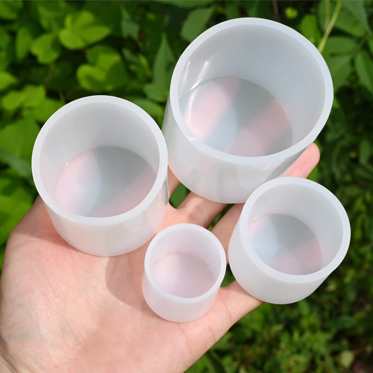 Cylinder Candle Molds for Candle Making,4 Pcs Pillar Casting Silicone Molds for Resin Casting, Soap, Flower Specimen, Insect Specimen, Clay Craft Sakolla