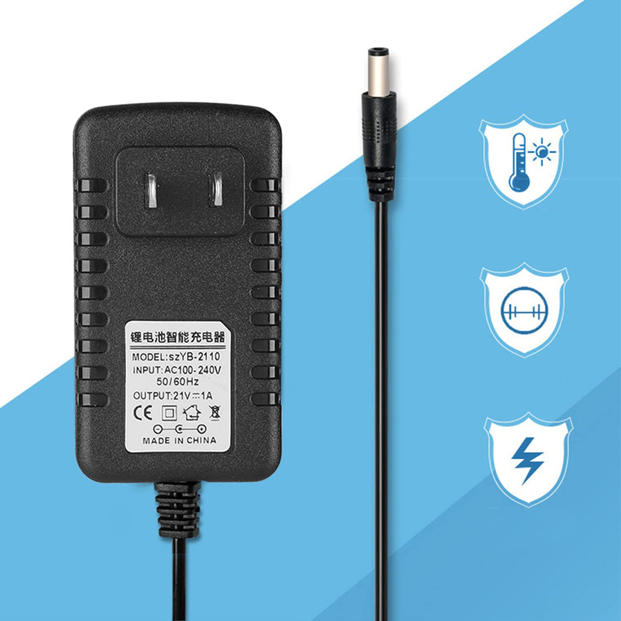 21v Lithium Battery Charger with a 21 Volt Output 18v Wall Supply 4.0ah rcqx202000926 ion String Trimmer Tool 1amp 2.0ah highenergy Adapter 20v lithiumion pl10w (US Plug) ANGGREK