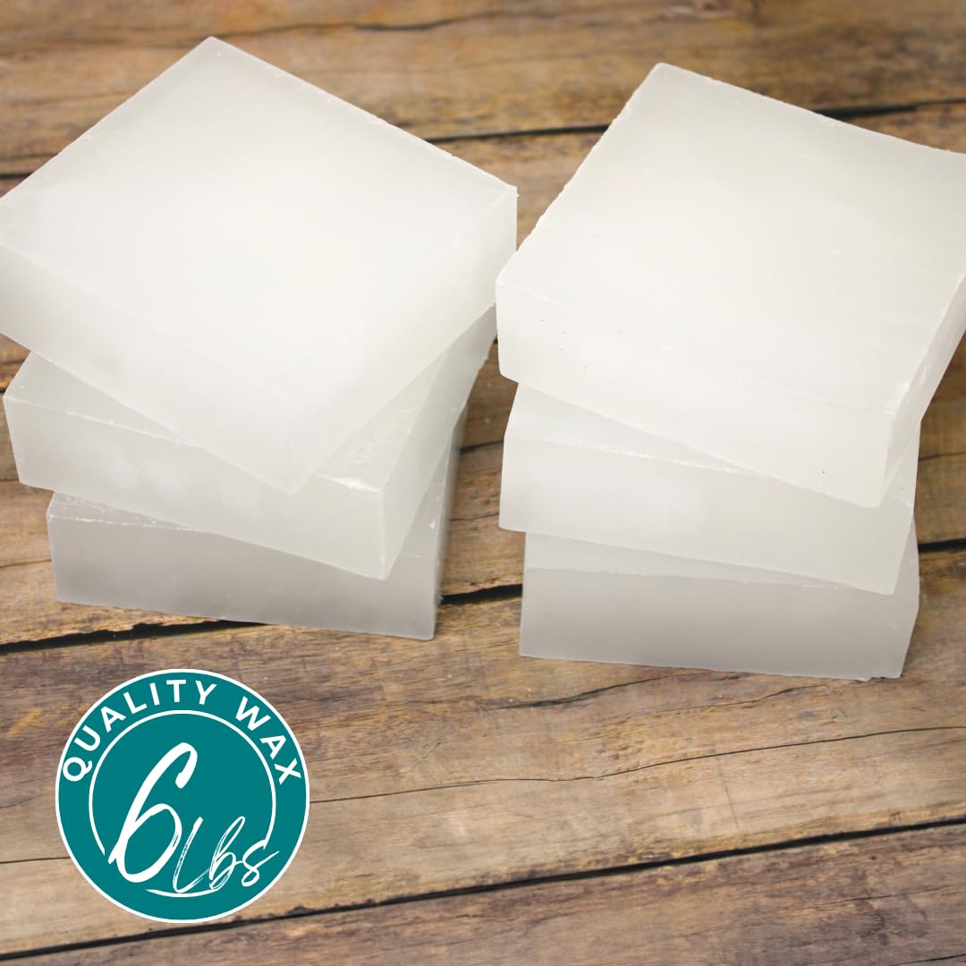 Direct Candle Supply 6lb Paraffin Wax, Parafin Wax, Paraffin Wax Candle Making Kit, Paraffin Wax Blocks, Making, Canning, Waterproofing, Metal Preservation, and a Variety of Other Applications Direct Candle Supply