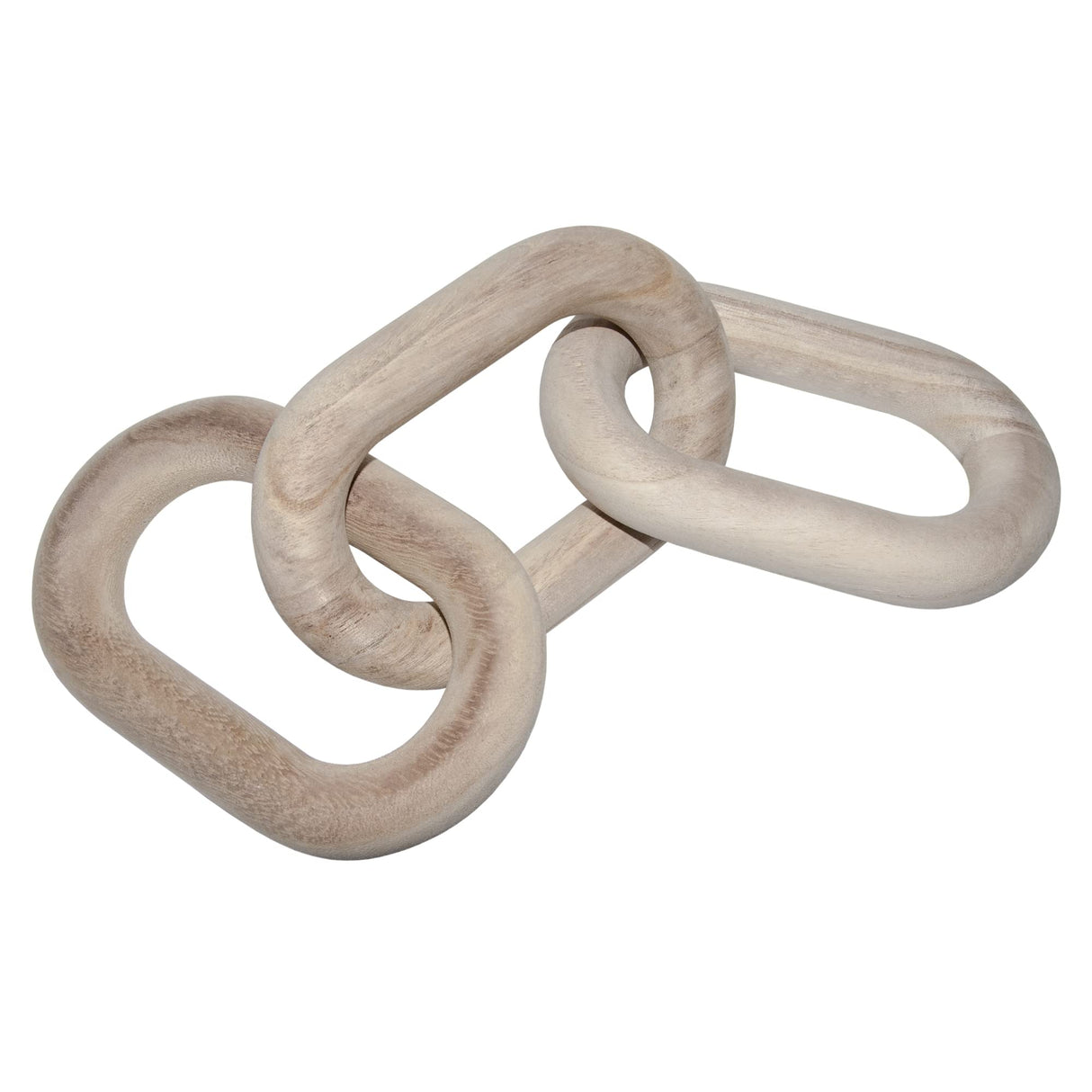 SCUBERT - 3 Link Wood Knot for Home Decoration,Wood Chain Link Decor,Decorations for Living Room, Rustic Farmhouse, Shelf,Coffee Table Decor SCUBERT