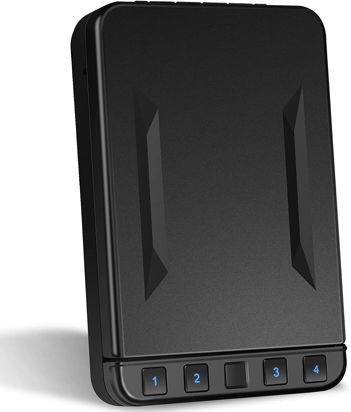 Gun Safe for Pistol, Quick Access Handgun Safe Firearm Lock Box,Gun Case for Home/Car/Travel - Keypad/Key Access,Silent Mode (PIN Code Version) LANGGER V