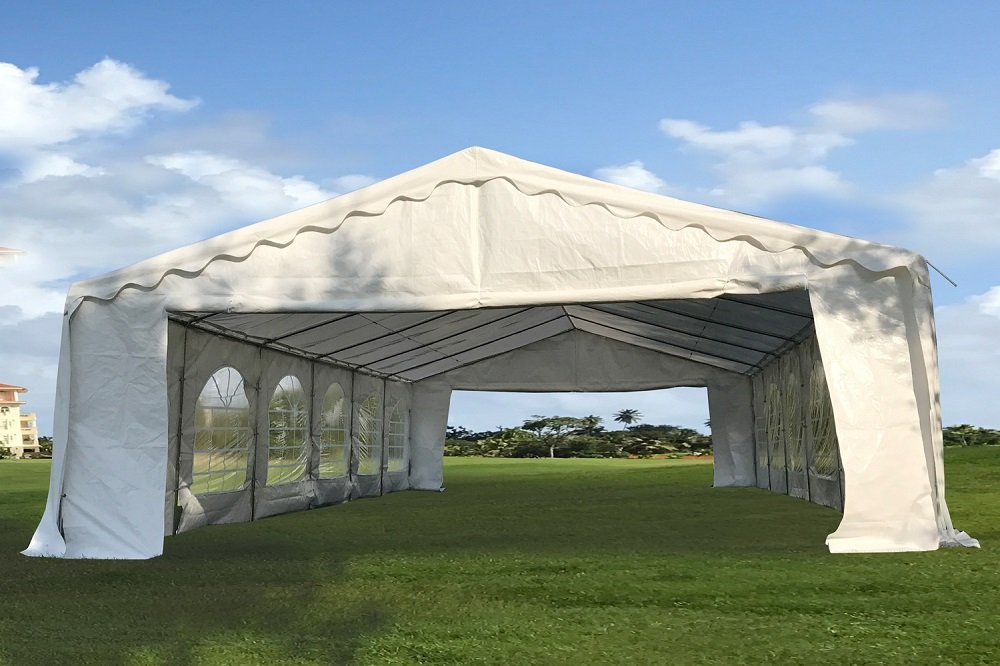 DELTA 40'x20' Budget PVC Party Tent, Large Wedding Tent Canopy Heavy Duty Party Tent Outdoor Patio Tent Outdoor Gazebo Event Shelter Canopy DELTA