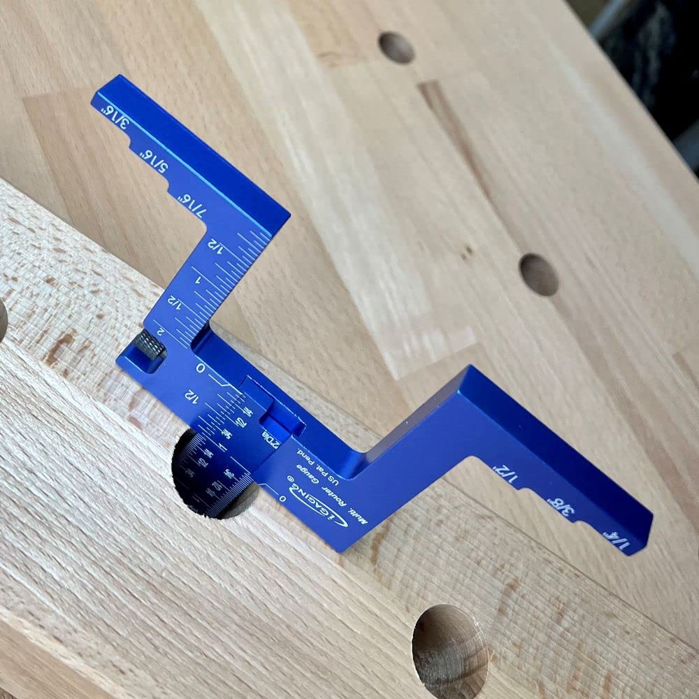 iGaging Router Table Gauge Adjustable and Setup Bar Set iGaging
