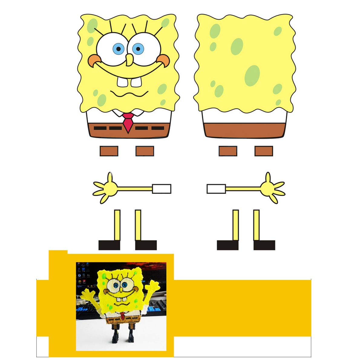 20 Sheets 3D Printer Drawing Molds Paper Stencils for 3D Printing Pen, 40 Patterns and a Clear Plate Set ANIUHL