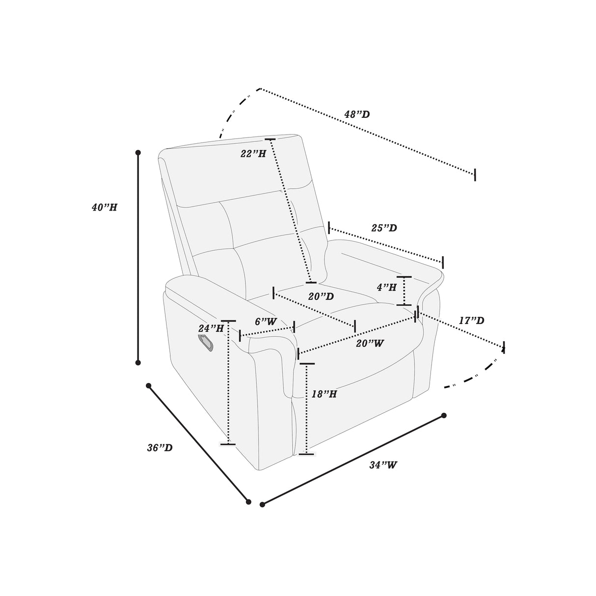 Luxury Velvet Manual Recliner Chair - Overstuffed Recliner with Tufted Back & Pillow Top Arms, Tuft Reclining Chairs with Adjustable Footrest, Mid Century Manual Recliners for Living Room (Pink) JCRRFLT