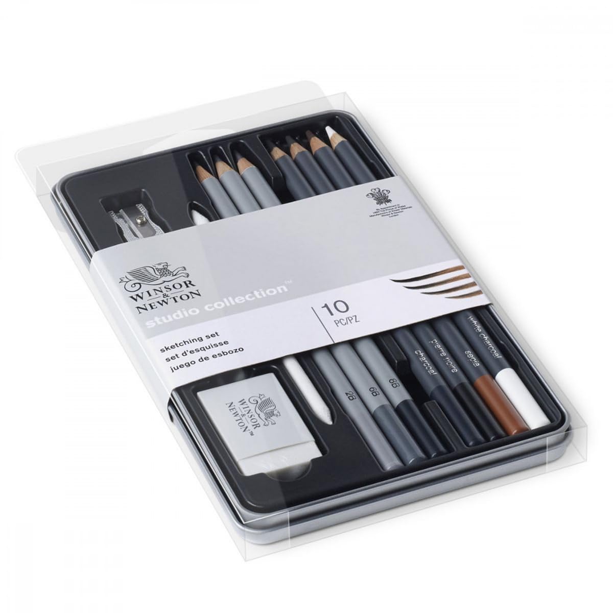 Winsor & Newton Studio Collection Artist Pencils, Sketching Pencils, Set of 10 Winsor & Newton